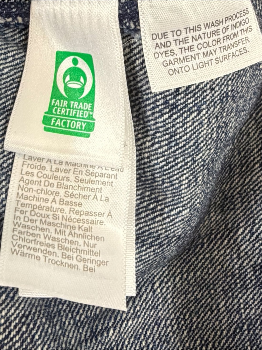 J Crew NWT Dark Blue Denim Barn Jacket with Oversized Pockets Size Large - Picture 9 of 12